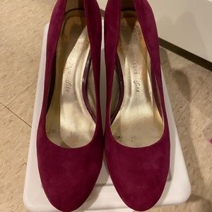 Dark magenta heels